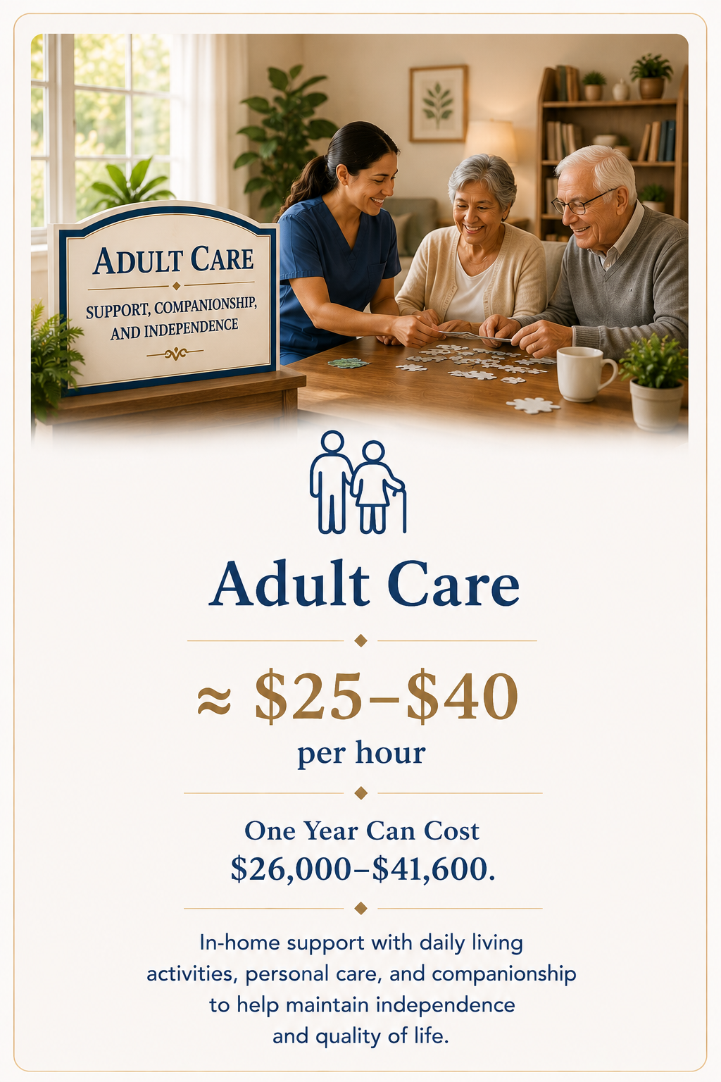 Adult day care center where older adults participate in supervised activities while receiving daytime care and social engagement in New Mexico.