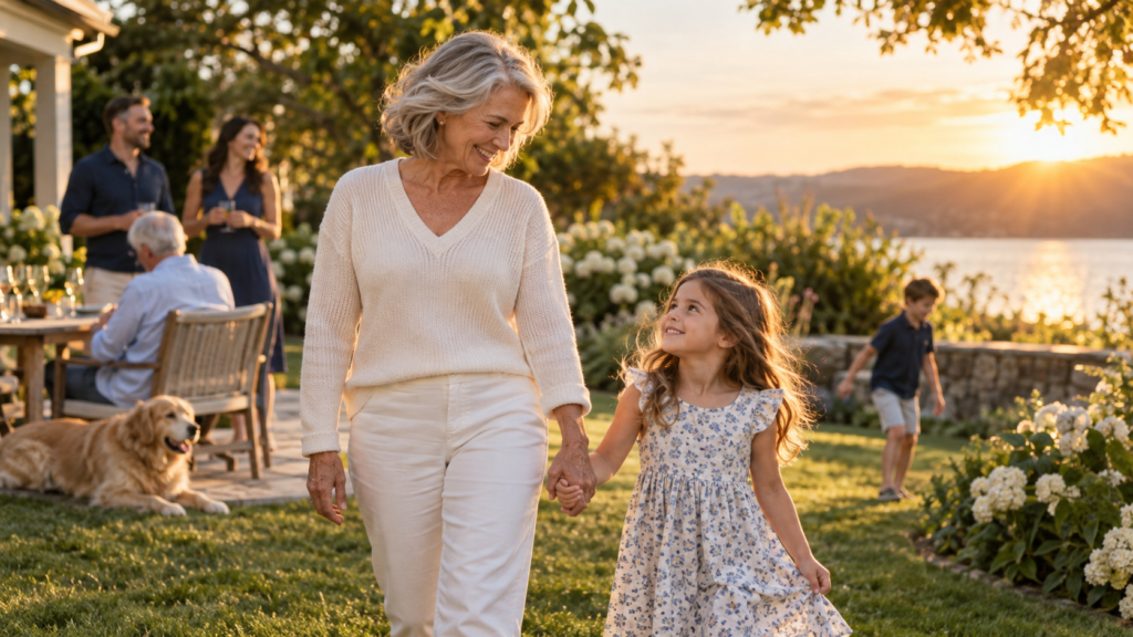 Family Enjoying the Results of Thoughtful Planning